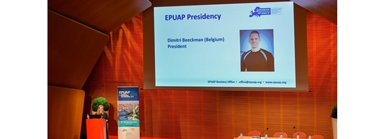 Dimitri Beeckman is introduced as the 12th President of the European Pressure Ulcer Advisory Panel (EPUAP) 