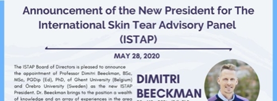 Announcement of the New President for The International Skin Tear Advisory Panel (ISTAP)